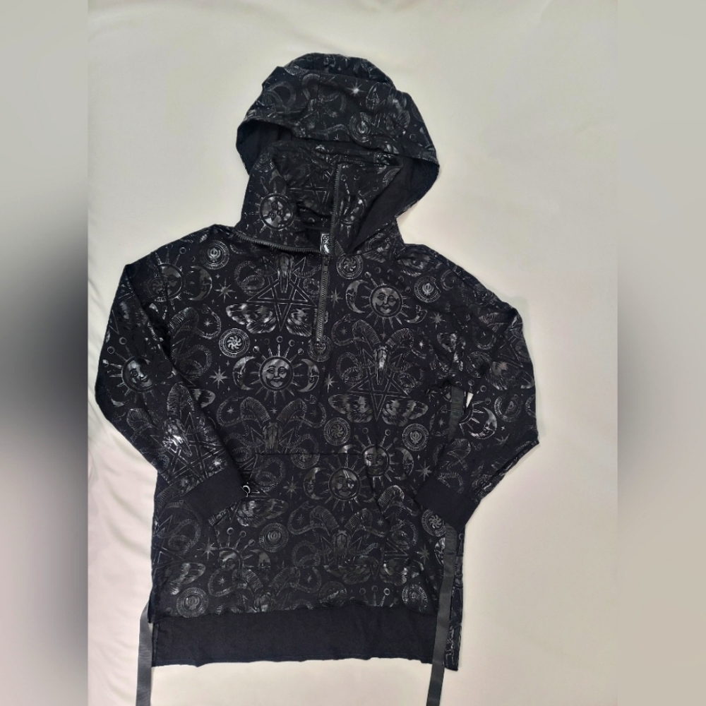 Killstar Beyond Black Oversized Hoodie